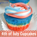 4th, July, Cupcakes, red,white,blue, 4th of July Recipes