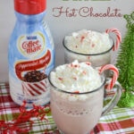 frozen hot cocoa, frozen hot chocolate recipe, winter drink recipe, Coffee-mate seasonal flavors, coffeemate recipes