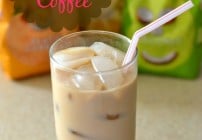 Coconut Iced Coffee recipe, cold brewed iced coffee directions, Dunkin' Donuts Coffee, Spring Coffee Flavors