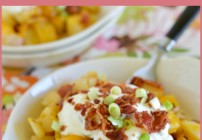 easy cheesy potatoes, easy cheesy bacon garlic potatoes recipe, Simply Potatoes recipe