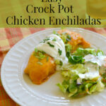 Easy Crock Pot Enchiladas, crock pot recipes, chicken crock pot recipes