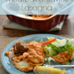 Meatball Ravioli Lasagna, #NewTraDish, Ragu sauce, Ragu recipes