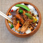 Chicken Teriyaki with white rice and vegetables