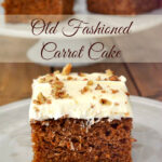 Old Fashioned Carrot Cake