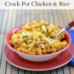 This easy Crock Pot Chicken and Rice recipe only has 3 main ingredients.