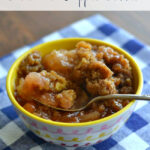 Crock Pot Apple Cobbler #CrockPotFriday