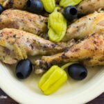 Crock Pot Greek Style Chicken recipe via flouronmyface.com