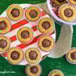 Easy Peanut Butter Blossom Cookies recipe via flouronmyface.com