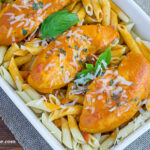 Easy Chicken Vodka Sauce recipe via flouronmyface.com