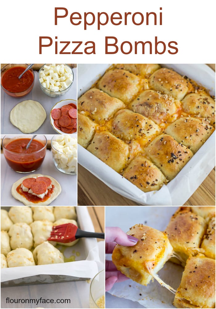 Pepperoni Pizza Bombs - Flour On My Face