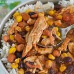 How to make Crock Pot Chicken Chili in the slow cooker via flouronmyface.com