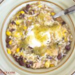 Garlic Lime Chicken Salsa SOup recipe via flouronmyface.com