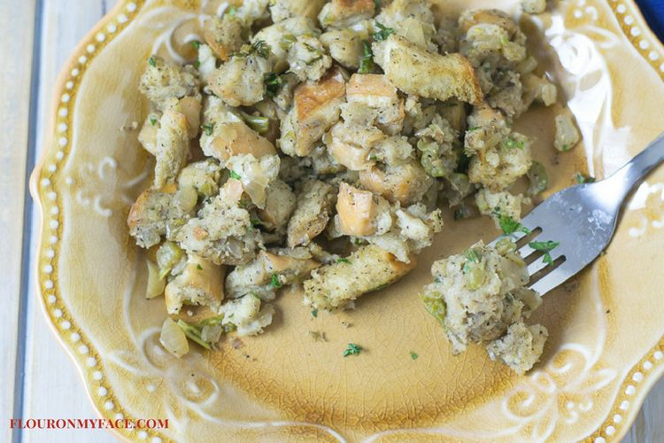 What is a simple bread stuffing recipe?