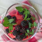 Sangria fruit in a glass pitcher before adding the wine via flouronmyface
