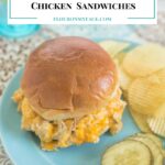 Crock Pot Hot Cheesy Chicken Sandwiches