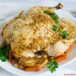 Crock Pot Whole Chicken Rotisserie Style via flouronmyface.com