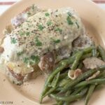 Crock Pot Creamy Chicken recipe via flouronmyface.com
