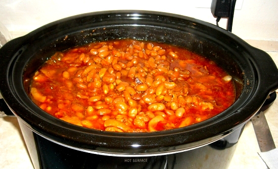 Easy Crock Pot Baked Beans Deluxe, Easy Baked Beans