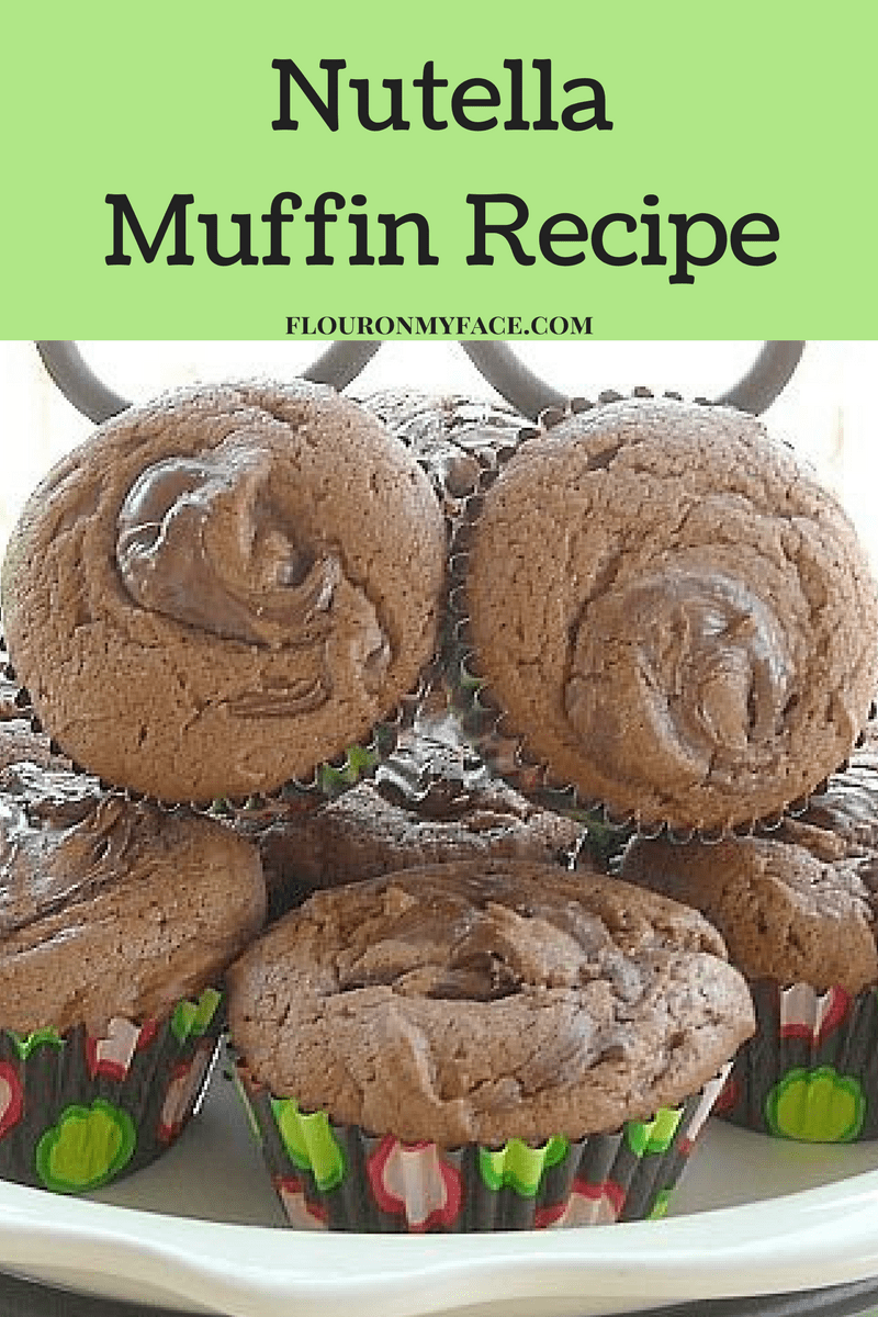Nutella Muffin Recipe via flouronmyface.com