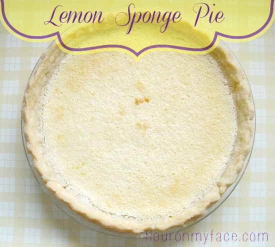 lemon sponge pie, lemon pie, vintage recipes, family recipes, 