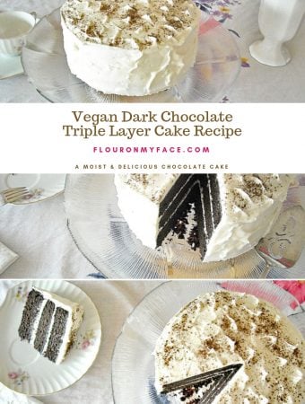 Vegan Dark Chocolate Triple Layer Cake recipe