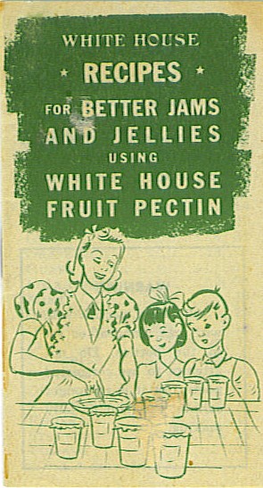 Old vintage White House Fruit Pectin Booklet