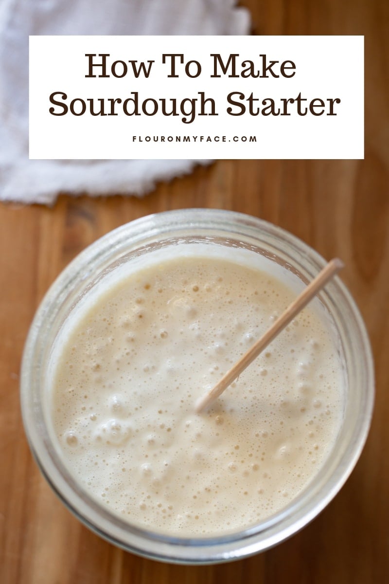 How To Make Sourdough Starter with step by step photos and tips to keep your homemade sourdough starter active for years.