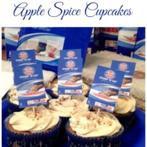 Easy Apple Spice Cupcakes, 2 ingredient cupcake recipe, 2 ingredient muffin recipe, apple spice, fall recipes