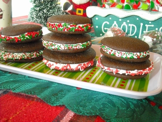 Christmas BCookies, Christmas Whoopie Pies, Homemade Holiday Recipes, 