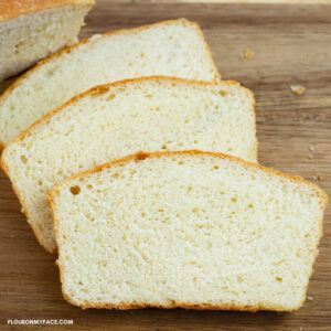 Three slices of Homemade Bread