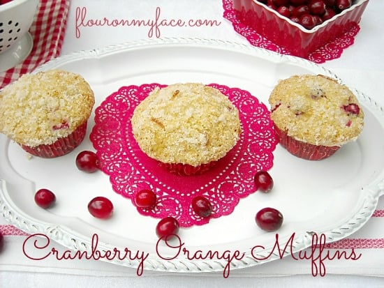 Valentine Day Cranberry Orange Muffins 