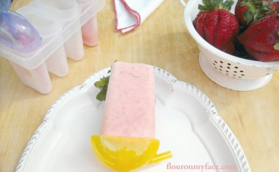 frozen yogurt, ice pop recipe, strawberries, summer recipes