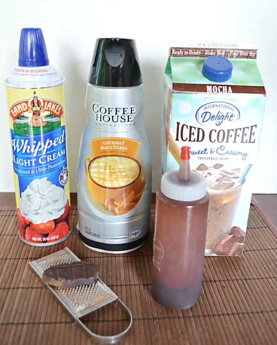 Ingredients needed to make International Delight Mocha Macchiato Shooters