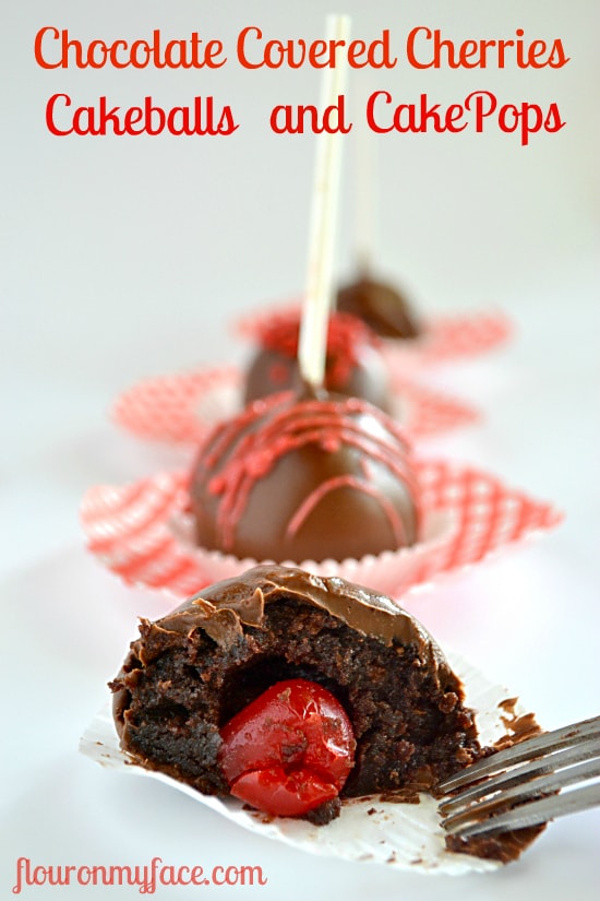  Chocolate Covered Cherry CakePops