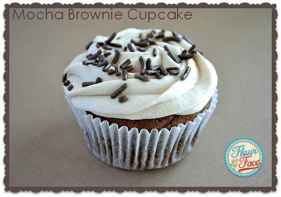 Mocha Brownie Cupcakes #IcedDelight #CBias