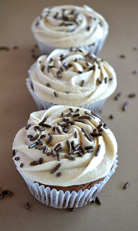  Mocha Brownie Cupcakes with #IceDelight Frosting