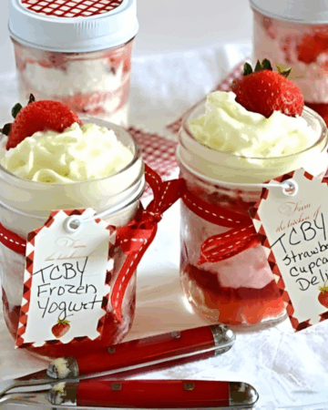 Strawberry Cupcakes in a jar.