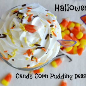 Halloween Candy Corn Pudding Dessert