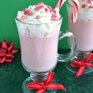 Silk Candy Cane White Coconut Hot Cocoa #SilkHoliday