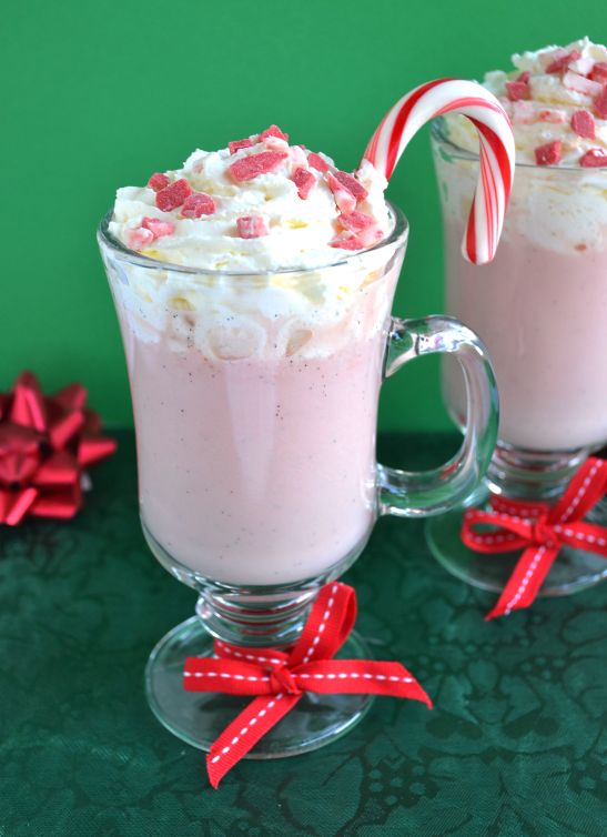 Silk Candy Cane White Coconut Hot Cocoa #SilkHoliday