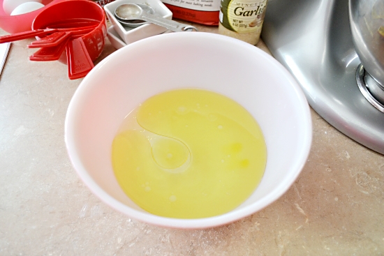 warm water, olive oil for homemade cheese sticks