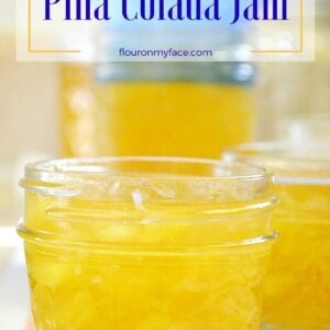Pina Colada Jam recipe made in the Ball automatic jam and jelly maker via flouronmyface.com #ad #canitforward