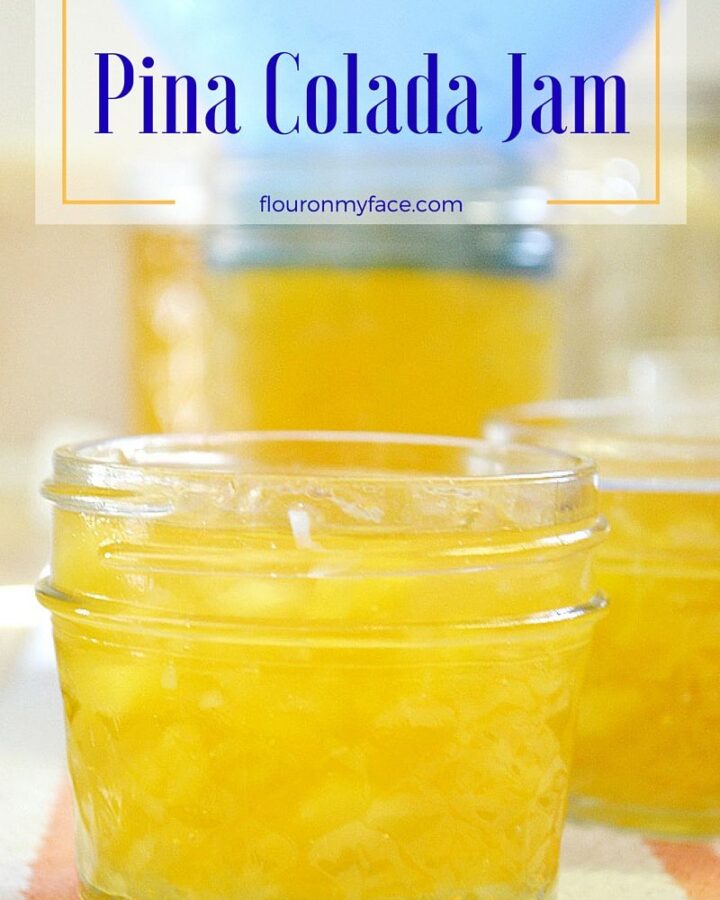 Pina Colada Jam recipe made in the Ball automatic jam and jelly maker via flouronmyface.com #ad #canitforward