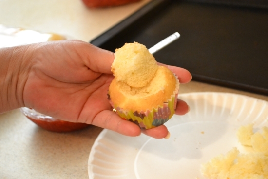 Cupcake filling, fill a cupcake , strawberry filling