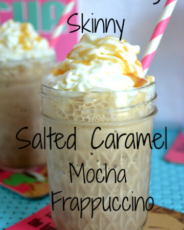 Skinny Salted Caramel Mocha Frappuccino recipe via flouronmyface.com