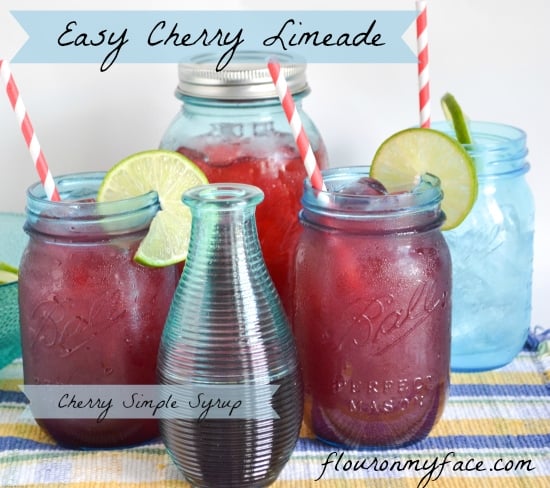 Cherry Limeade, Simple Syrup, Summer drink recipes