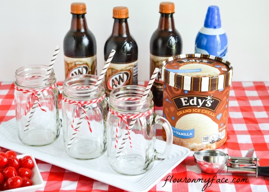 A&W Root Beer, Edys Ice Cream, root beer floats, ice cream, root beer, summer treats