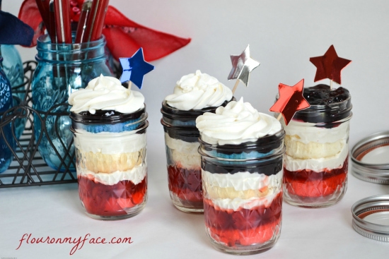All You, Cupcakes, In a Jar, 4th of July Cupcakes, mason jar desserts