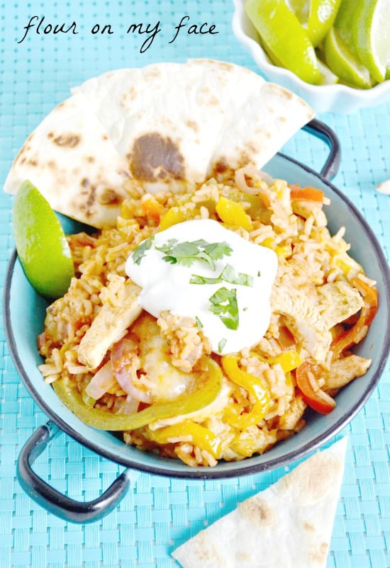 Easy Tex-Mex Chicken Fajita recipe via flouronmyface.com #shop