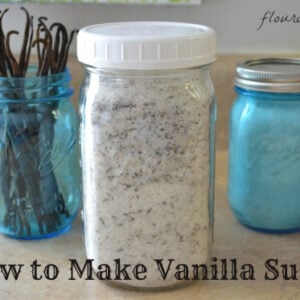 How to make Homemade Vanilla Sugar, using 2 ingredients - dried out Vanilla Beans and Sugar